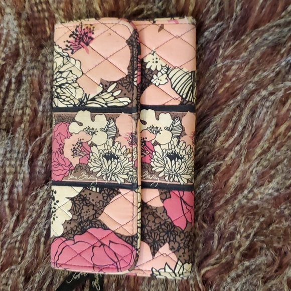 Vera Bradley Mocha Rouge Purse/Wallet - Picture 2 of 13